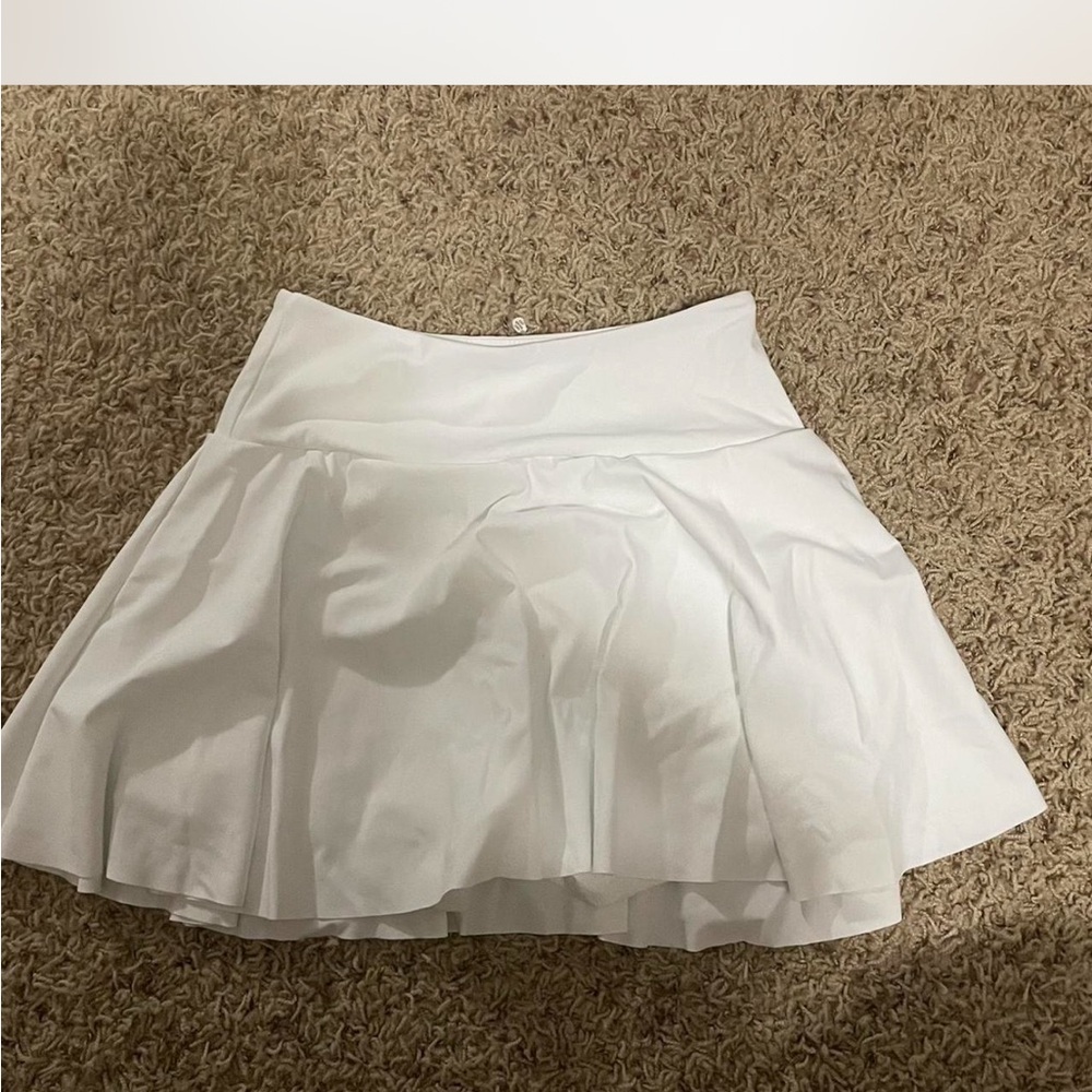 White Pleated Skirt